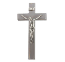11" Grey Wood Crucifix - TA27P11G1