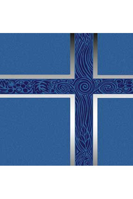 Ceremonial Binder - Blue with Silver Foil - AN006510-Church Life-WLP-Michigan Church Supply