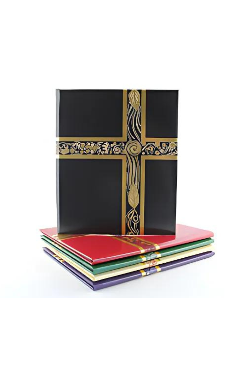 Ceremonial Folder-Assorted Colors - Series 1-Church Life-WLP-Black-Michigan Church Supply
