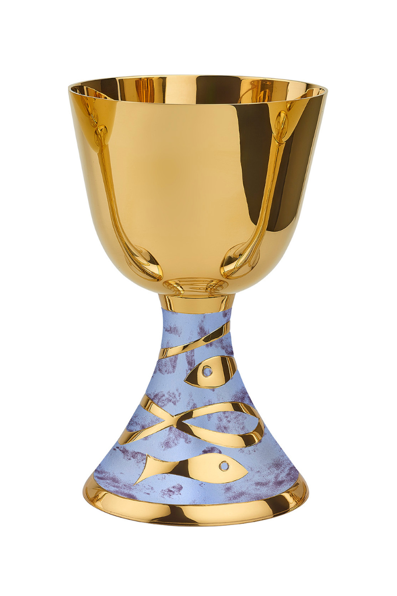 Chalice - EW1910-Church Life-Molina/Artistic Silver-Two Tone Enameled-Michigan Church Supply