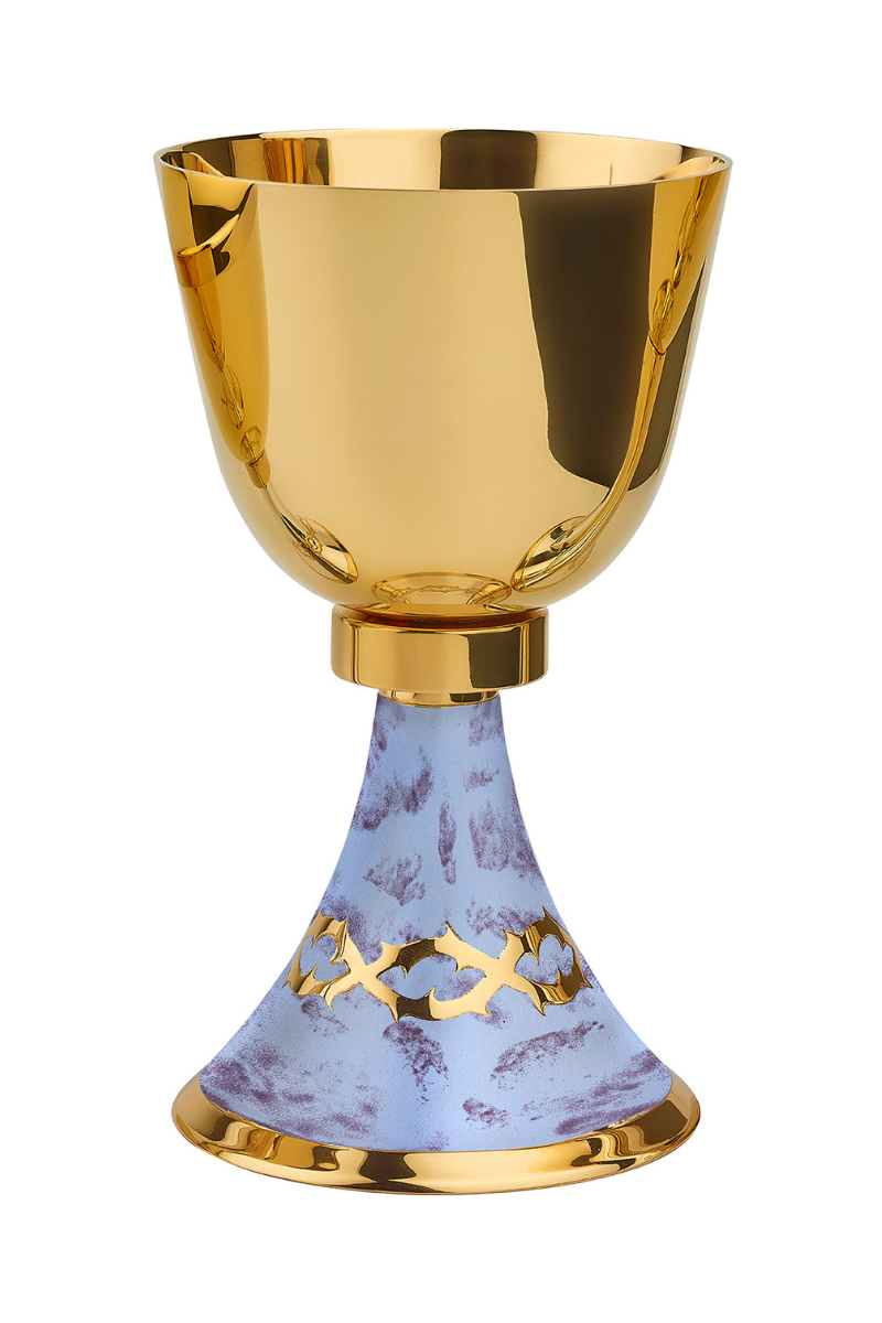 Chalice - EW1912-Church Life-Molina/Artistic Silver-Two Tone Enameled-Michigan Church Supply
