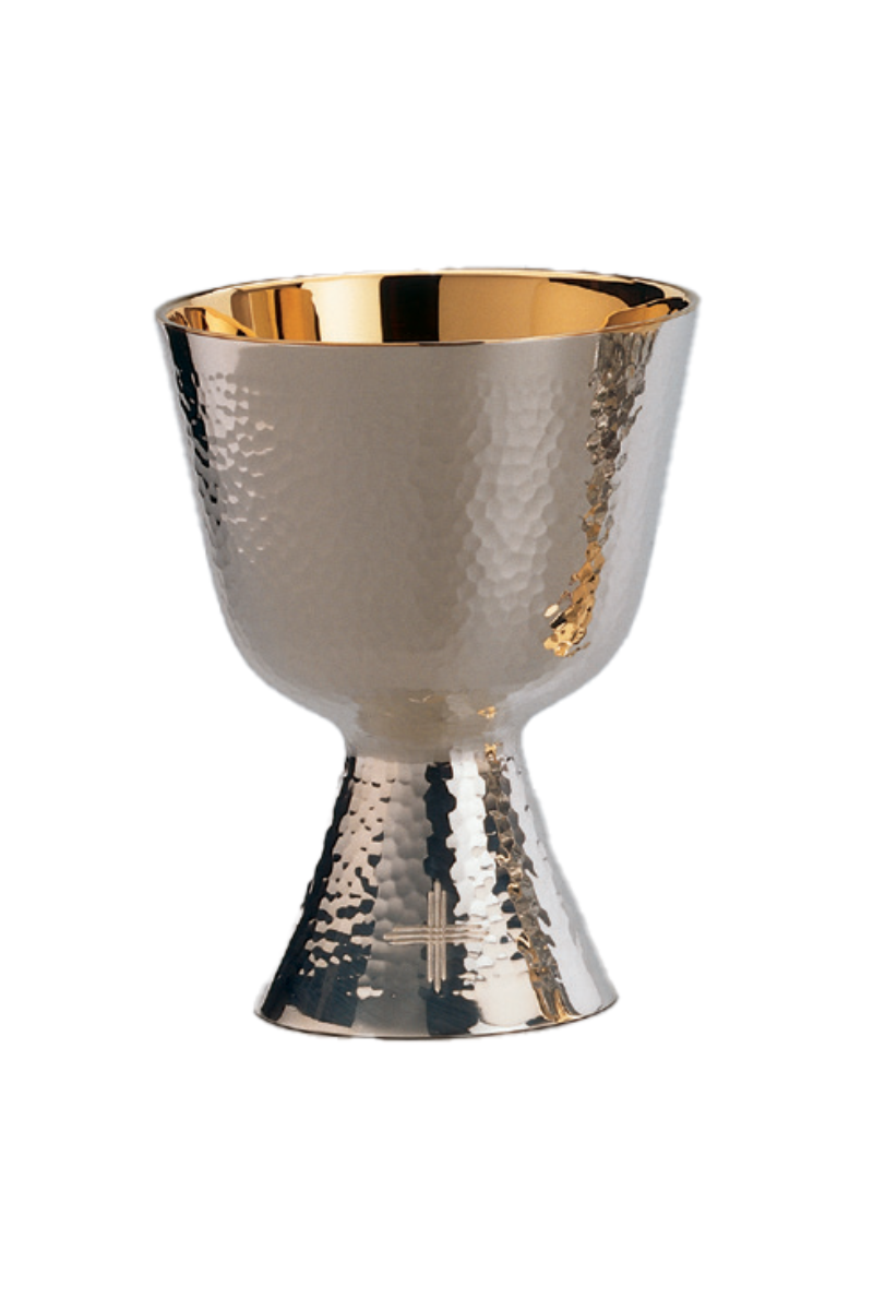 Chalice and Dish Paten-EW2820-Church Life-Molina/Artistic Silver-Brass Silver Plated-Michigan Church Supply