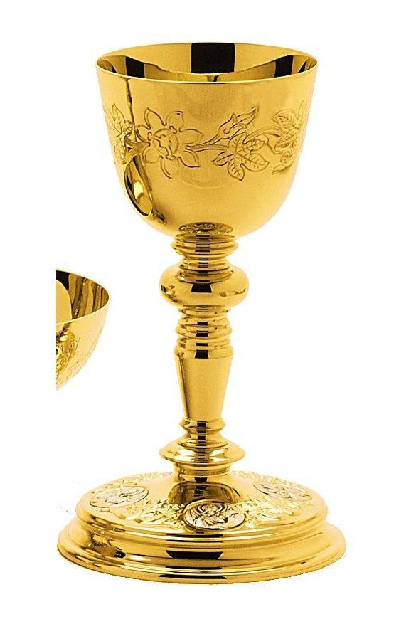Chalice and Paten-EW5215-Church Life-Molina/Artistic Silver-Brass Gold Plated-Michigan Church Supply