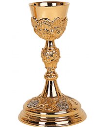 Chalice and Paten-EWAS-152-Church Life-Molina/Artistic Silver-Brass Gold Plated-Michigan Church Supply