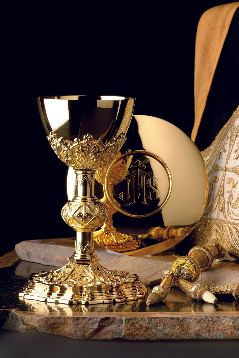 Chalice and Paten with Ring-EW2995-Church Life-Molina/Artistic Silver-Inner Cup Sterling Silver-Michigan Church Supply