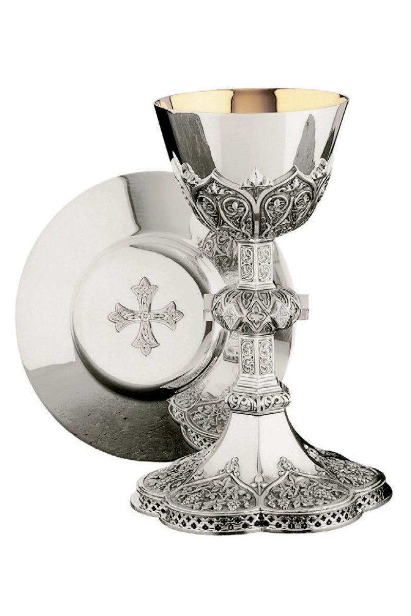 Chalice with Dish Paten-EW2390-Church Life-Molina/Artistic Silver-Silver Plated-Michigan Church Supply