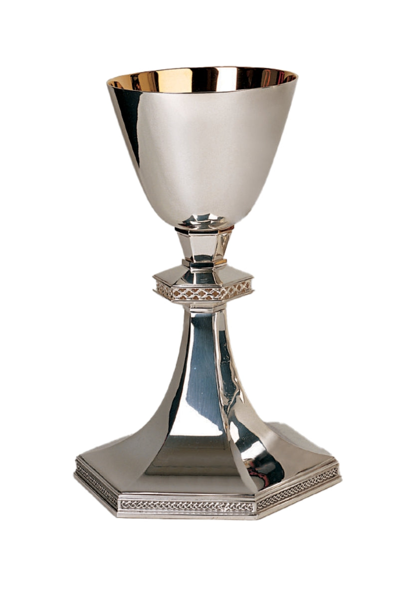 Chalice with Dish Paten-EW2404-Church Life-Molina/Artistic Silver-Silver Plated-Michigan Church Supply