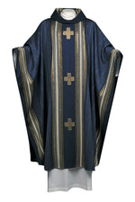 Chasuble Baltimore Series-Church Life-Arte/Grosse-Dark Blue-Michigan Church Supply