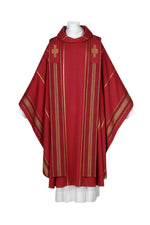 Chasuble and Overlay Stole - JG102-8916R-Church Life-Arte/Grosse-Michigan Church Supply