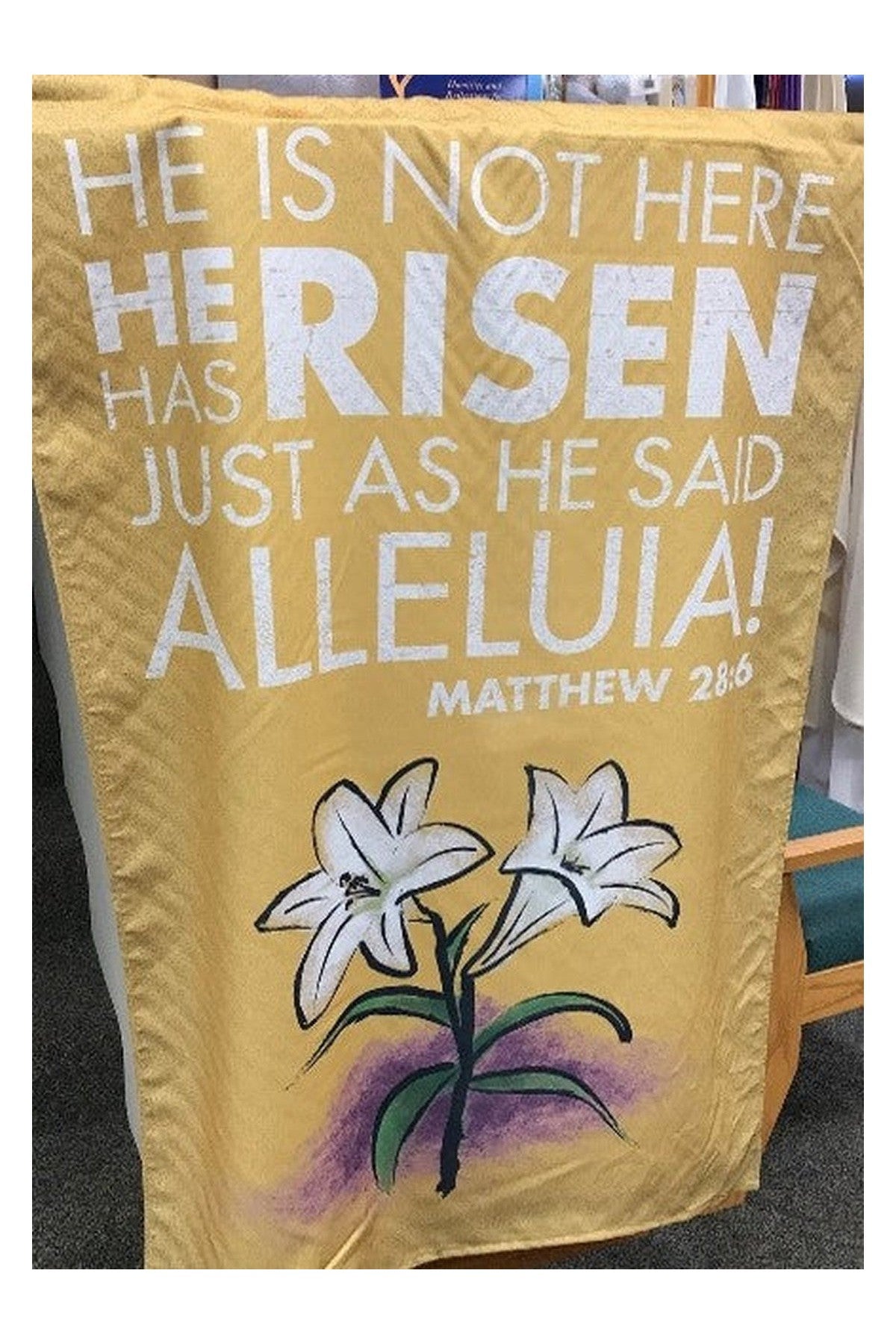 Christ the Lord Is Risen Banner - PBCRESUN-Church Life-Praise Banners-PBCRESUN-1-Michigan Church Supply