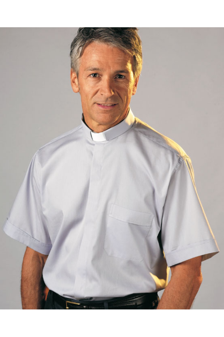church dress shirts Dress Clerical Shirt - Long Sleeve