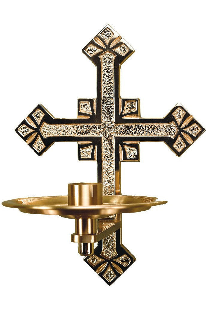 Consecration Candle Holder - QF27CCH40-Church Life-Empire Bronze-Satin-Michigan Church Supply