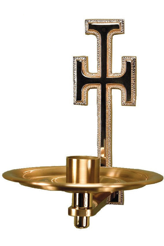 Consecration Candle Holder - QF40CCH13-Church Life-Empire Bronze-Satin-Michigan Church Supply