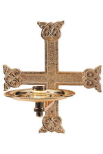 Consecration Candle Holder - QF90CCH35-Church Life-Empire Bronze-Satin-Michigan Church Supply