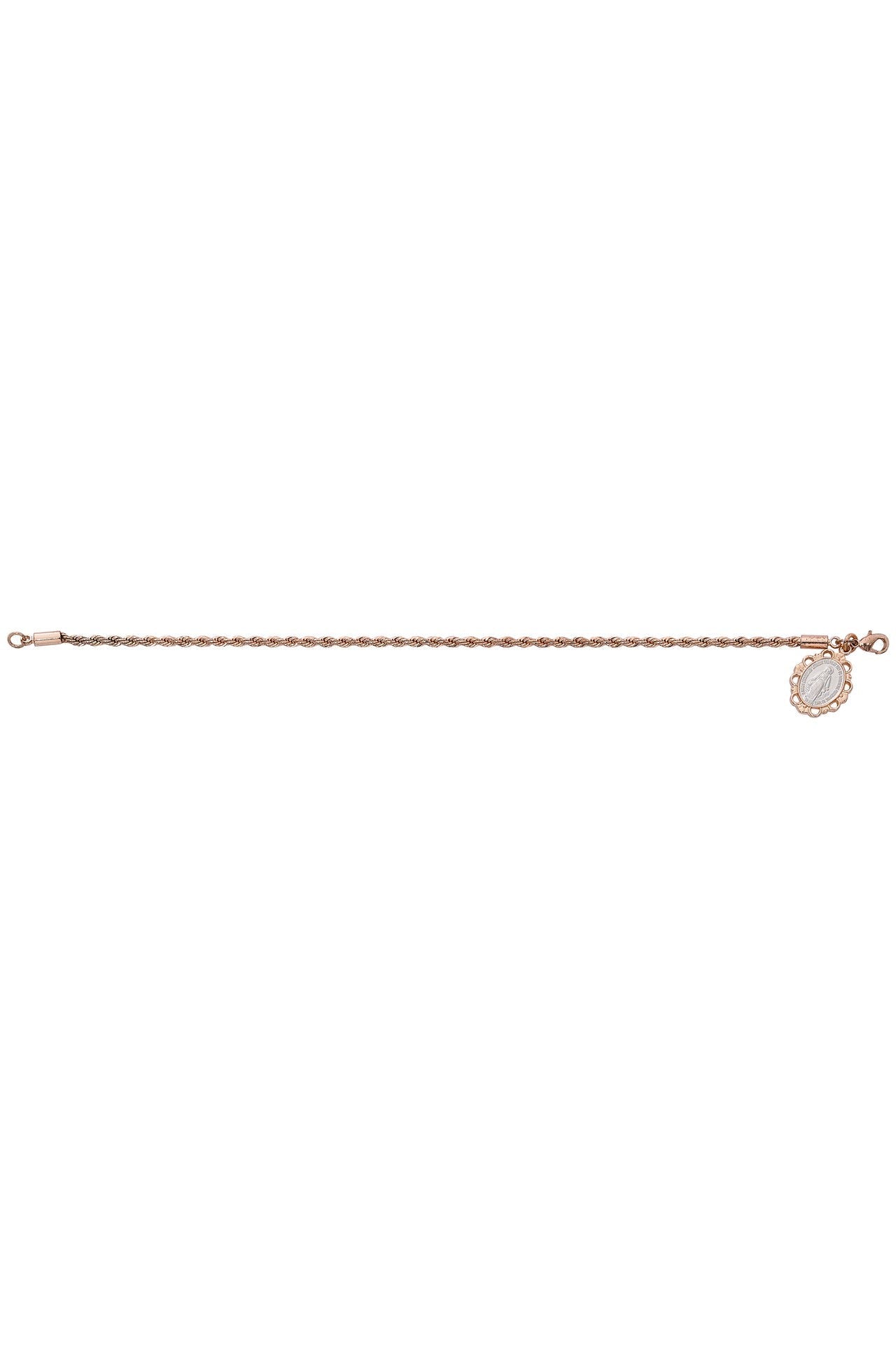 Copper Rope Bracelet with Miraculous Medal UZBR98