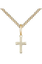 Cross Medal 18" chain - FN1006-Jewelry-Bliss Mfg-Gold Filled-Michigan Church Supply