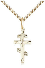 Cross Medal - FN0250-Jewelry-Bliss Mfg-Gold Filled-Michigan Church Supply