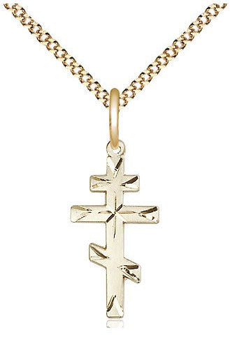 Cross Medal - FN0250-Jewelry-Bliss Mfg-Gold Filled-Michigan Church Supply