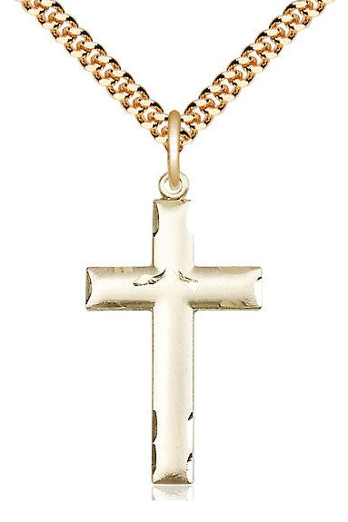 Cross Medal - FN0624YSS18S-Jewelry-Bliss Mfg-Gold Filled-Michigan Church Supply