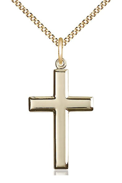 Cross Medal - FN2190-Jewelry-Bliss Mfg-Gold Filled-Michigan Church Supply