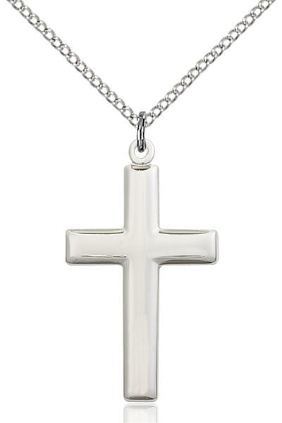 Cross Medal - FN2190-Jewelry-Bliss Mfg-Sterling Silver-Michigan Church Supply