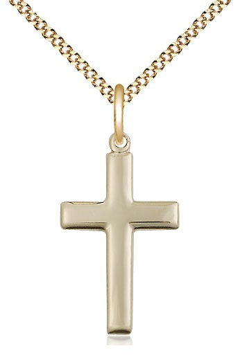 Cross Medal - FN2195-Jewelry-Bliss Mfg-Gold Filled-Michigan Church Supply
