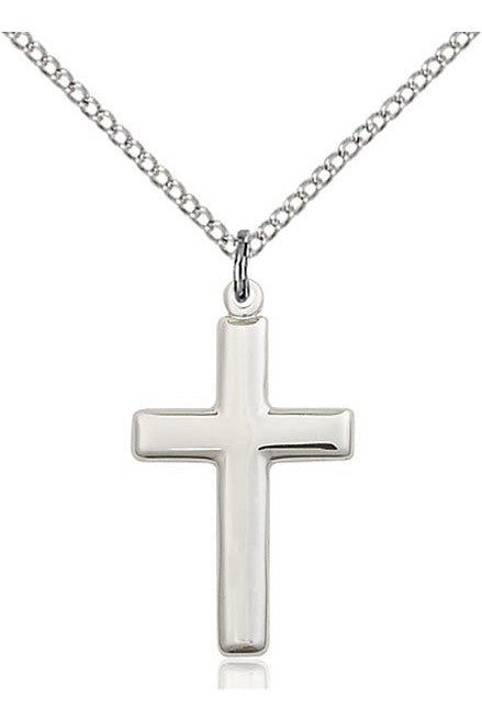 Cross Medal - FN2195-Jewelry-Bliss Mfg-Sterling Silver-Michigan Church Supply