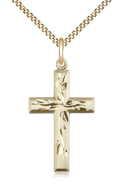 Cross Medal - FN5924-Jewelry-Bliss Mfg-Gold Filled-Michigan Church Supply