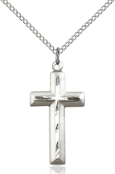 Cross Medal - FN6000-Jewelry-Bliss Mfg-Sterling Silver-Michigan Church Supply
