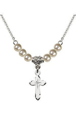 Cross w/ Pearls - FNN02-2529PWS/18/RH-Jewelry-Bliss Mfg-Michigan Church Supply