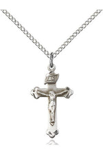 Crucifix Medal - FN0669-Jewelry-Bliss Mfg-Sterling Silver-Michigan Church Supply