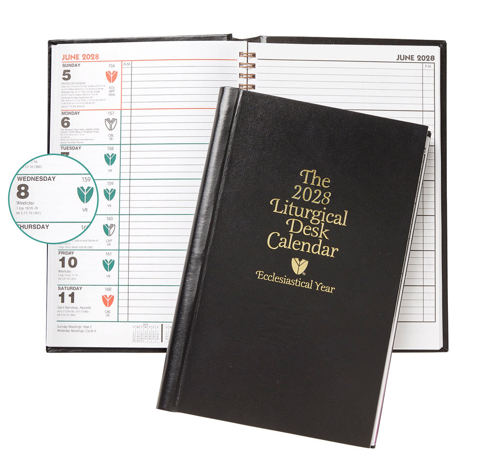 *Pre Order* The 2028 Liturgical Desk Calendar - Ecclesiastical year - Hardcover - UR2028C/HDCOVER