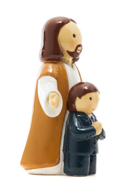First Communion Boy with Jesus 3.5" - LT185244YX-Inspirational Gifts-Little Drops Of Water-Michigan Church Supply