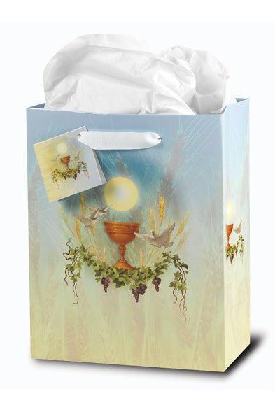 First Communion Medium size Gift Bag - TAGB689M-Inspirational Gifts-Hirten-Michigan Church Supply