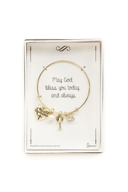 Gold First Communion Bracelet - LI12739-Jewelry/Inspirational Gifts-Roman, Inc-Michigan Church Supply