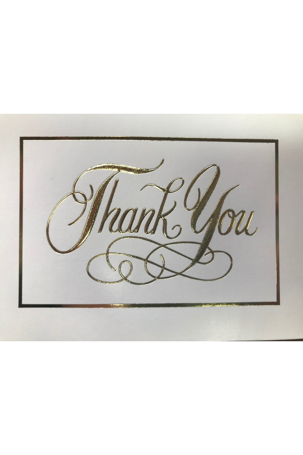 Gold Thank You Cards (50 per box) - FQCZ432-Inspirational Gifts,Church Life-Barton Cotton-Michigan Church Supply