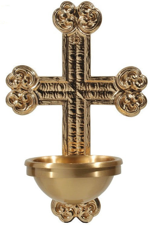 Holy Water Font - QF97HWF25-Church Life-Empire Bronze-3" Bowl-Michigan Church Supply