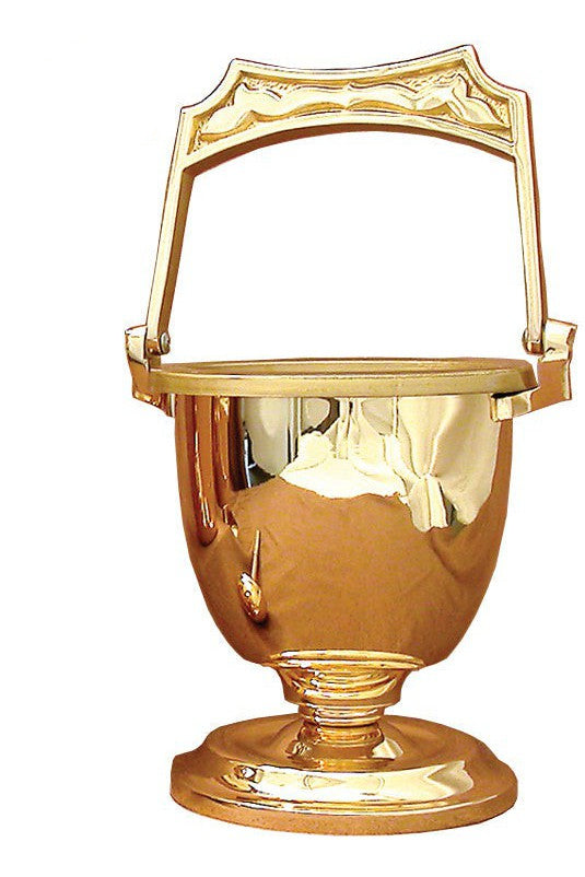 Holy Water Pot - QF30PS82-Church Life-Empire Bronze-Satin-Michigan Church Supply