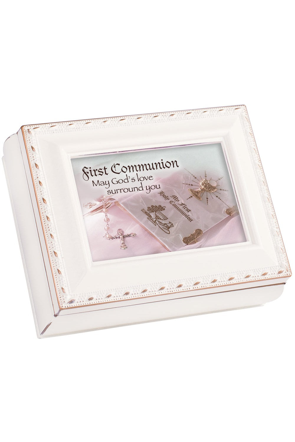 Ivory Keepsake Box First Communion - GPTS521SI-Inspirational Gifts-Dicksons Gifts-Michigan Church Supply