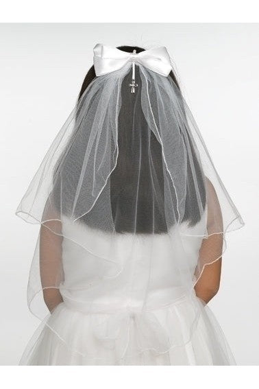 Jessica Communion Veil with Bow - LI65392-Inspirational Gifts-Roman, Inc-Michigan Church Supply