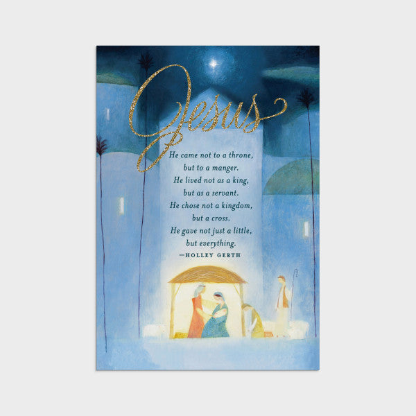 Jesus He Came Not to a Throne - Christmas Boxed Cards - HKU2389-Inspirational Gifts-Day Spring-Michigan Church Supply