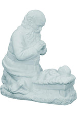 Kneeling Santa WJSA2600C-Inspirational Gifts-Space Age Plastics-White-Michigan Church Supply