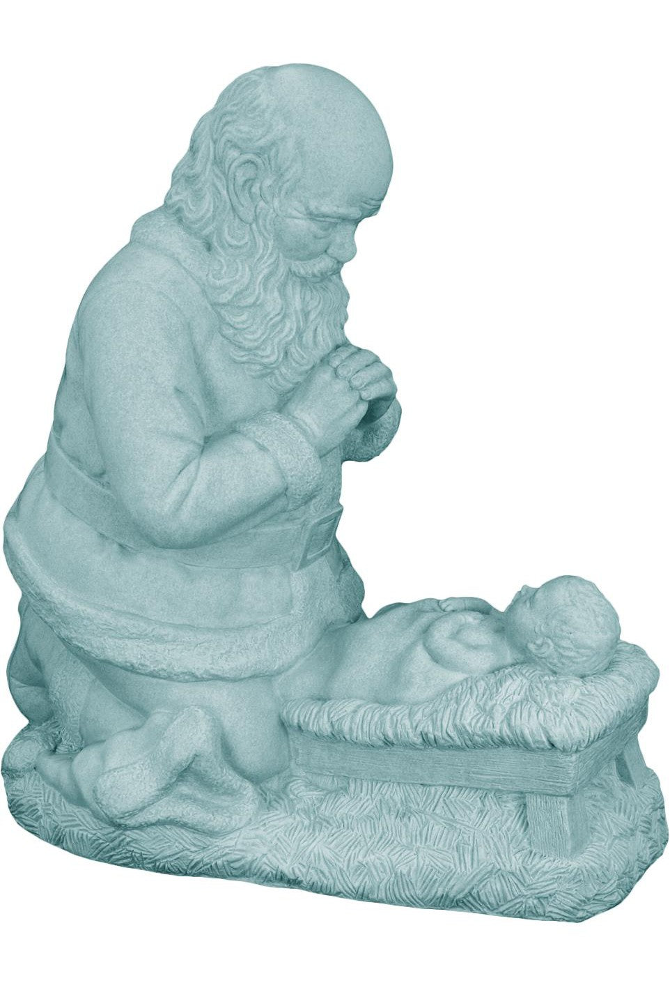 Kneeling Santa WJSA2600C-Inspirational Gifts-Space Age Plastics-Granite-Michigan Church Supply