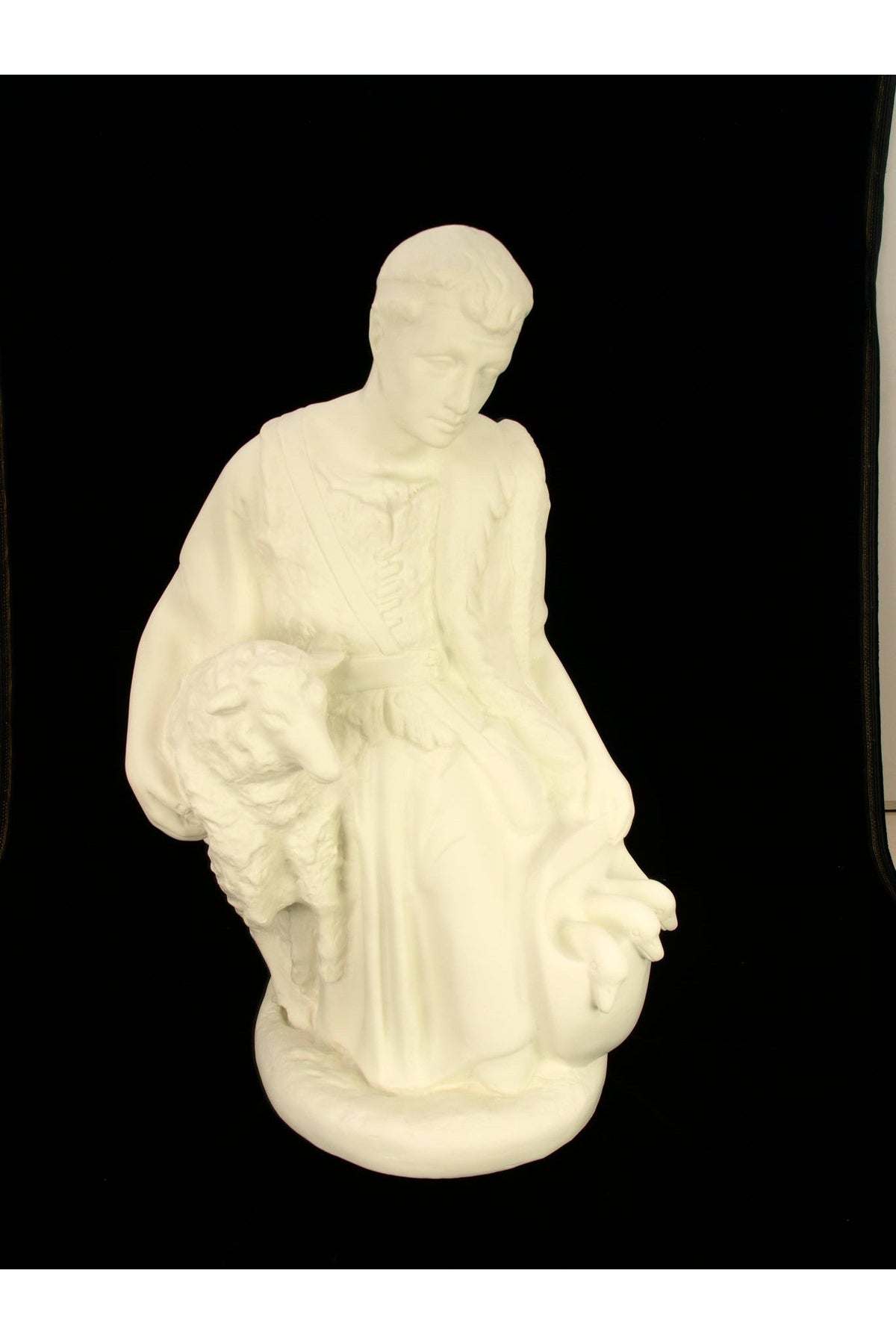 Kneeling Shepherd WJSA3654C-Inspirational Gifts-Space Age Plastics-White-Michigan Church Supply