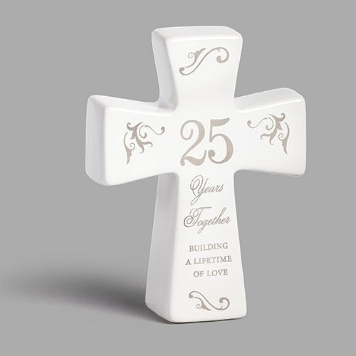 25th Anniversary Cross - Ceramic - LI11898