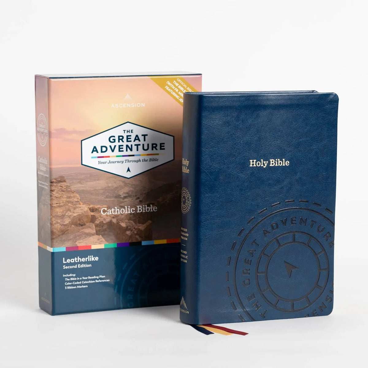 The Great Adventure Catholic Bible Blue Leather  - PP79419