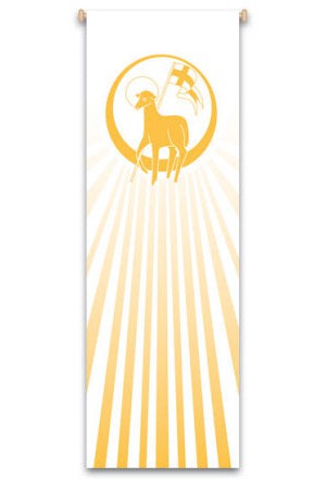 Lamb of God Banner - WN7111 or WN7211-Church Life-Art Studio Slabbinck-9-7/8 x 3-1/4-Michigan Church Supply