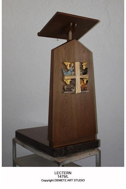 Lectern with Symbols of 4 Evangelists - HD1479L-Church Life-Demetz-Michigan Church Supply