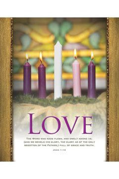 Love Advent Bulletin Cover - AJU3359-Inspirational Gifts-Warner Press-Standard-Michigan Church Supply