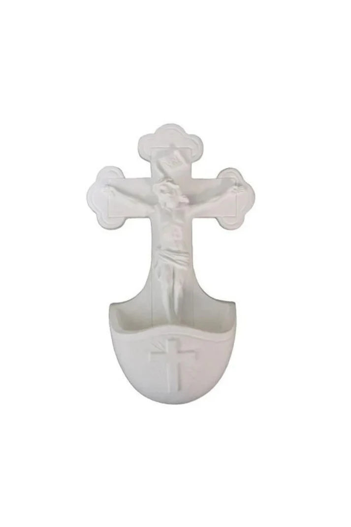 Crucifixion Holy Water Font 5.5" - ZWMA404CH
